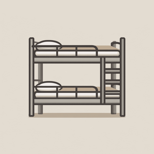 Двухъярусные металлические кровати