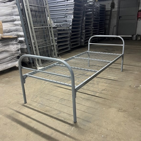 Кровать металлическая П образная, сетка 80х190